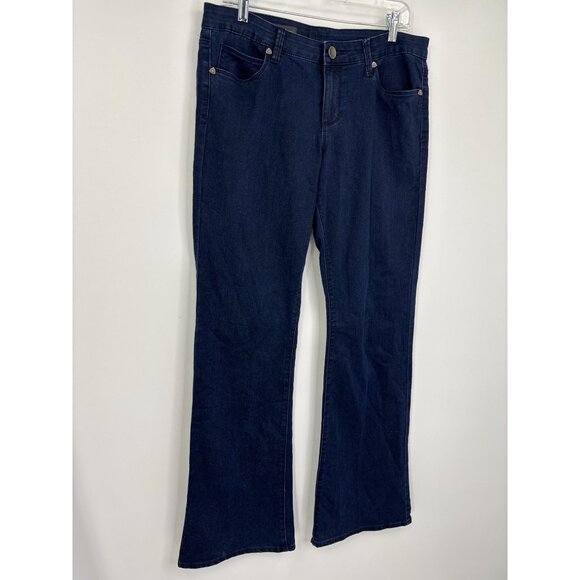 Kut From The Kloth Josephine Slim Bootcut Jean Indigo Blue Size 10 - Picture 2 of 5